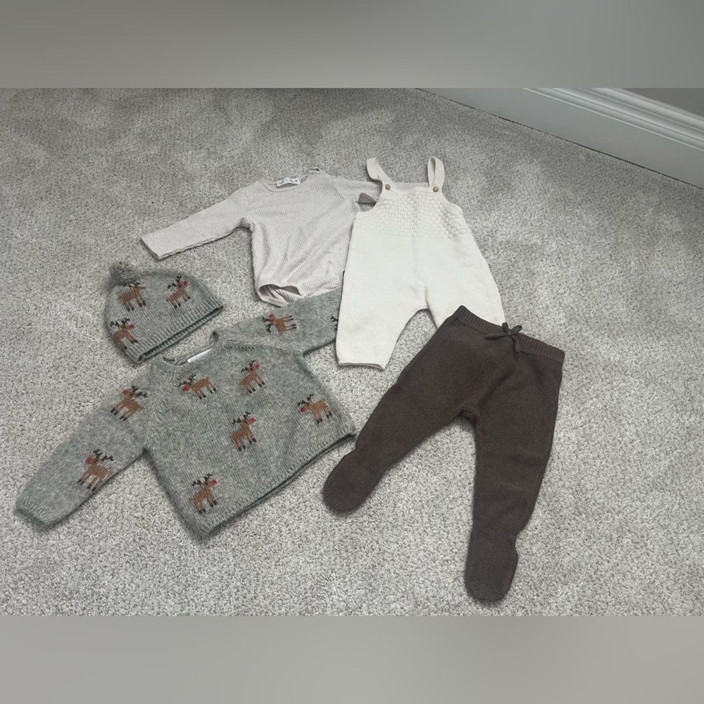 Zara Gender Neutral Baby Knit Bundle